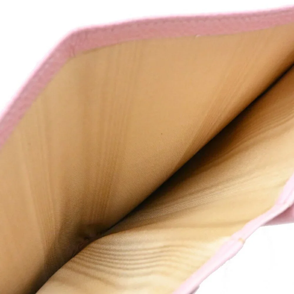 CHANEL Pink Caviar Leather Logo Wallet - Picture 6 of 10